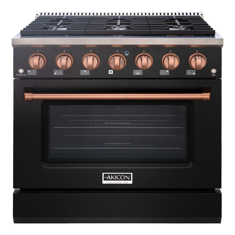 36" Slide-in Freestanding Professional Style Gas Range with 5.2 Cu. Ft. Oven, 6 Burners
