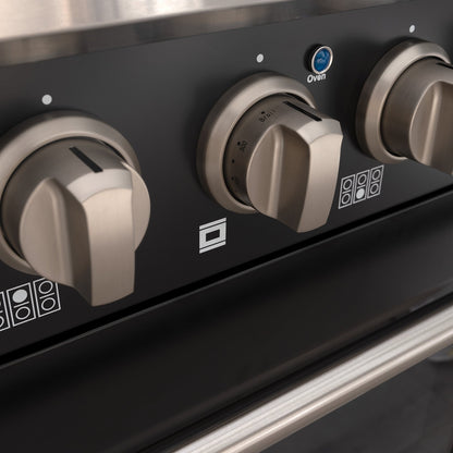 36" Slide-in Freestanding Professional Style Gas Range with 5.2 Cu. Ft. Oven, 6 Burners - AK-JK36A1-B