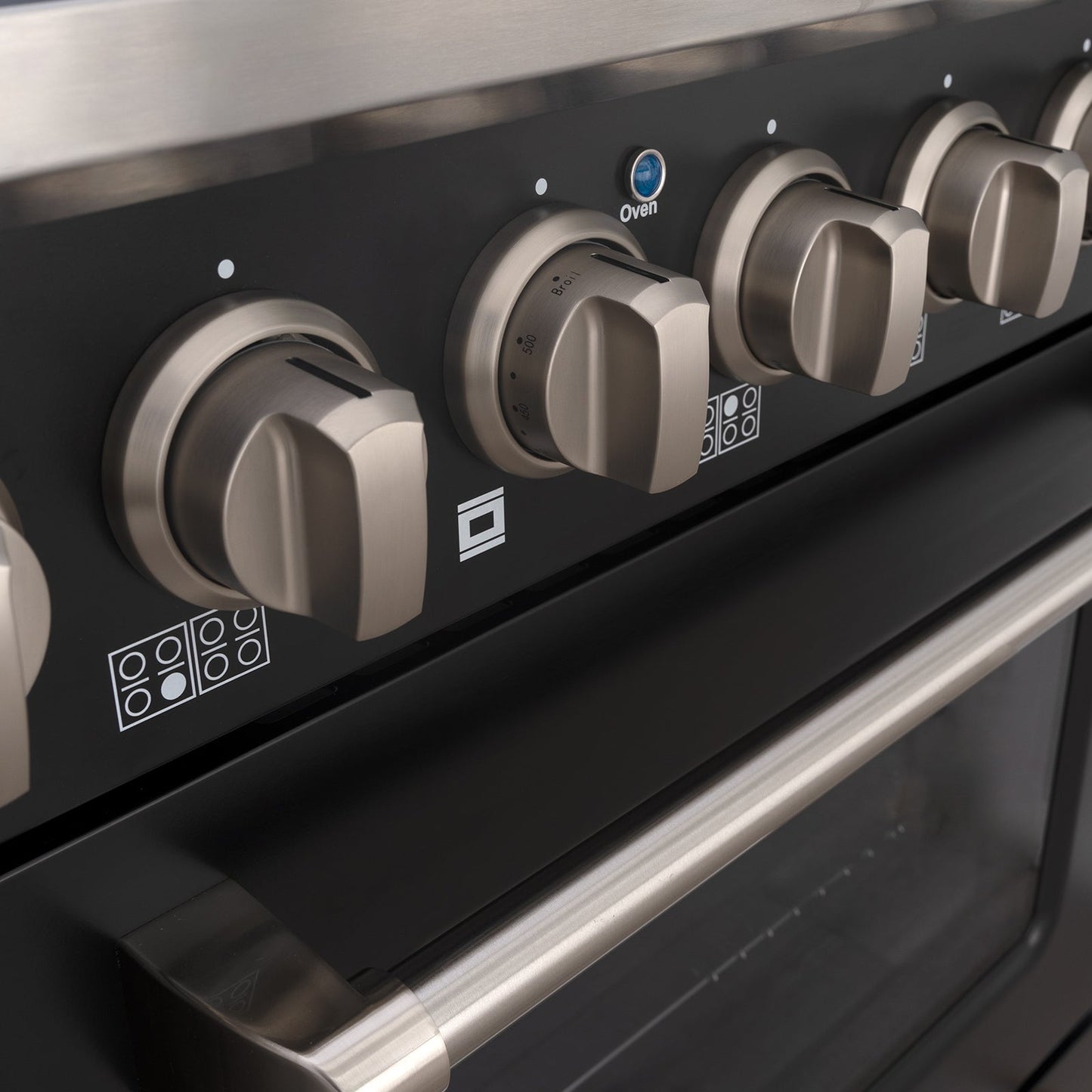48" Slide-in Freestanding Professional Style Gas Range with 6.7 Cu. Ft. Oven, 8 Burners, AK-JK48A1-B