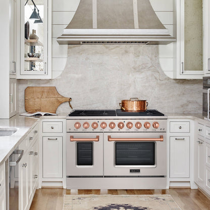 48" Slide-in Freestanding Professional Style Gas Range with 6.7 Cu. Ft. Oven, 8 Burners