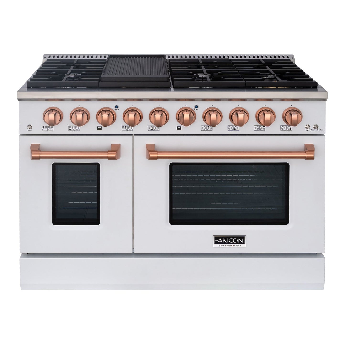 48" Slide-in Freestanding Professional Style Gas Range with 6.7 Cu. Ft. Oven, 8 Burners