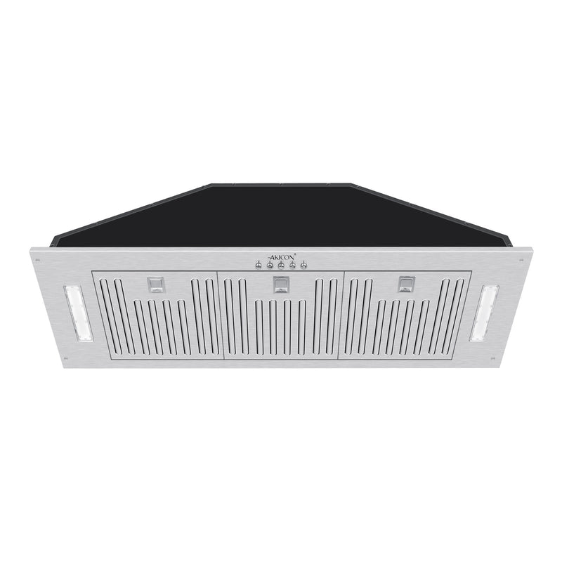 36“ Range Hood Insert, 600 CFM Built-in Stainless Steel Kitchen Hood with LED Lights - AK-HOOD-36
