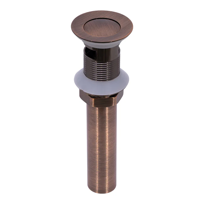 Copper Pop Up Drain Stopper With Overflow - AK82003C