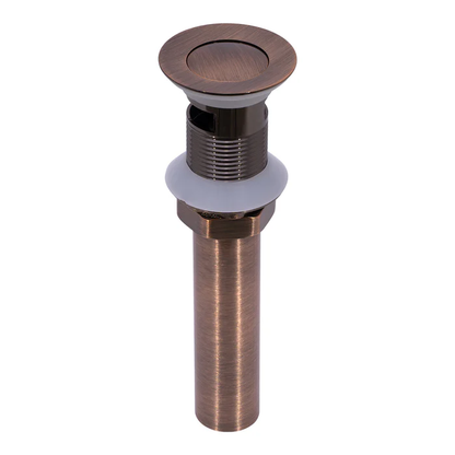 Copper Pop Up Drain Stopper With Overflow - AK82003C