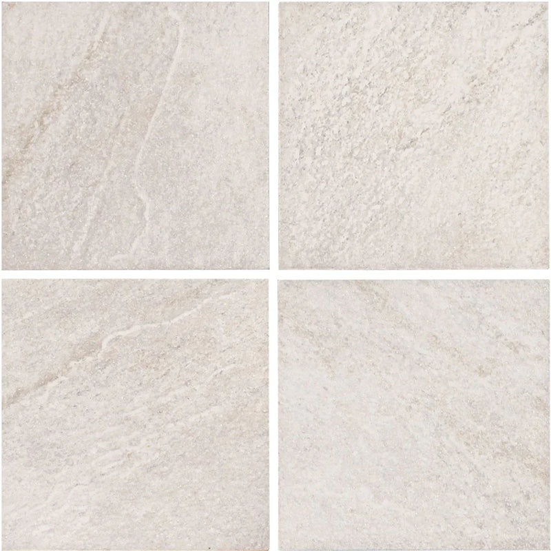 Aquatica Bianco Porcelain Pool Tile 6"x6" - StoneQuartz Collection