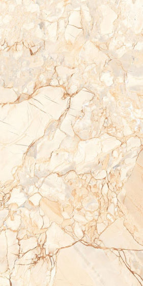 Ambrosia Beige Glossy 24x48 Vitrified Tile - NACS Collection