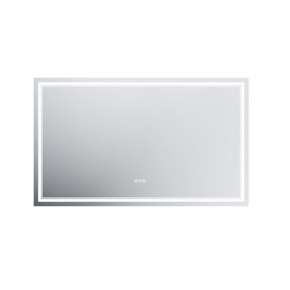 GlareGuard Anti-Fog Bathroom Dimmable Led Mirror Backlit Illuminated Mirror Touch Switch