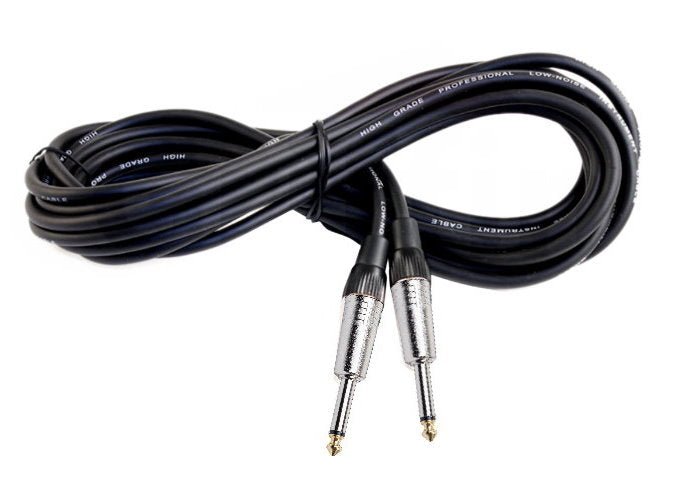 Guitar Cables (4 Pack) Instrument Cord by FAT TOAD | 24 AWG Patch Conductor for Electric or Acoustic Guitar, Bass, Amps, Keyboards & Pro-Audio DJ Recording Studio PA | 20FT 1/4 Inch Straight-End Wires