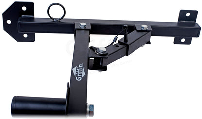 PA Speakers Wall Mount Brackets By GRIFFIN - Set Of 2 All Steel Pro-Audio Speaker 35mm Pole Holder - Securing Locking Pin & 3 Horizontal Level Tilt