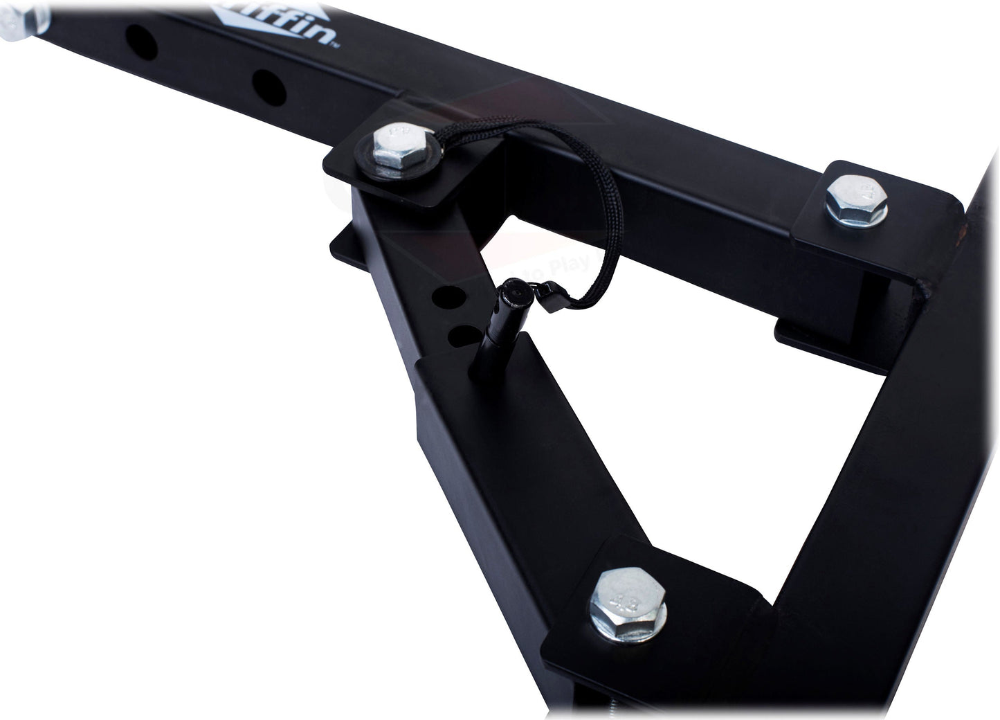 Premium PA Speakers Wall Mount Brackets By GRIFFIN | Set Of 2 All Steel Pro-Audio Speaker 35mm Pole Holder | Securing Locking Pin & 3 Horizontal Level Tilt Adjustments | On Stage Studio Monitor Stands