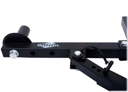 PA Speakers Wall Mount Brackets By GRIFFIN - Set Of 2 All Steel Pro-Audio Speaker 35mm Pole Holder - Securing Locking Pin & 3 Horizontal Level Tilt