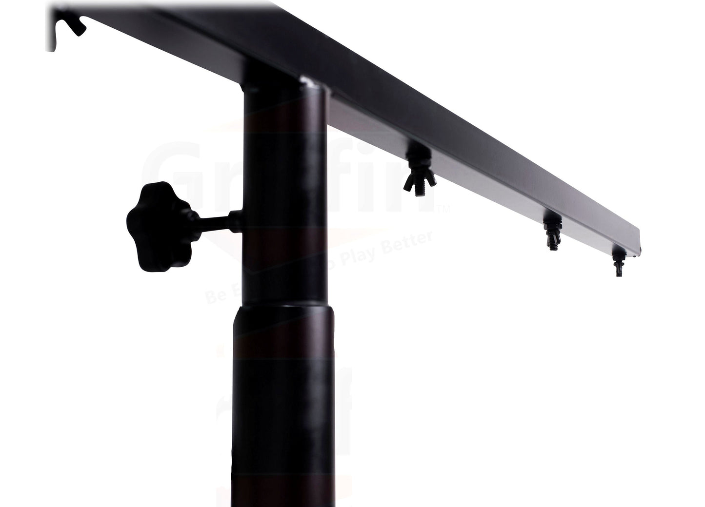 Crank Up Light Stands (2 Pack) Stage Lighting Truss System by GRIFFIN - Portable Speaker Tripod Platform Rig - Adjustable Trussing DJ Booth Kit, T Bar