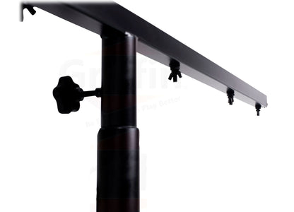 Crank Up Light Stands (2 Pack) Stage Lighting Truss System by GRIFFIN - Portable Speaker Tripod Platform Rig - Adjustable Trussing DJ Booth Kit, T Bar