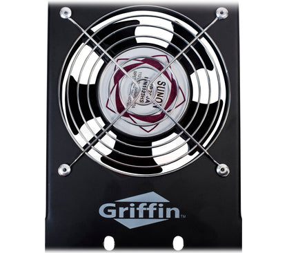 GRIFFIN Rackmount Cooling Fan - 3U Ultra-Quiet Triple Exhaust Fans, Keep Studio Audio Equipment Gear Cool - Rack Mount on Network IT System Server