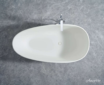 Arden 59” Freestanding Solid Surface Bathtub