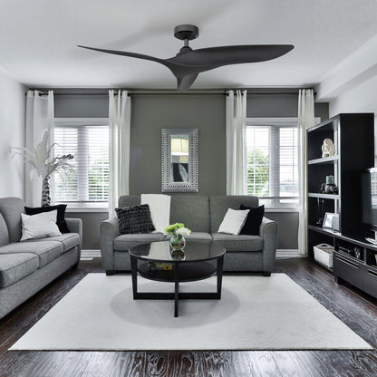 52" Punjab Industrial DC Motor Downrod Mount Reversible Ceiling Fan with Remote Control