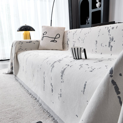 Couch Cover Reversible Chenille Sofa Slipcover for Sectional Multi-Use Decorative Couch Protector