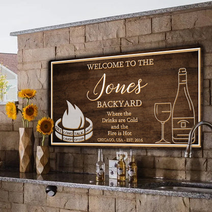 Backyard Sign