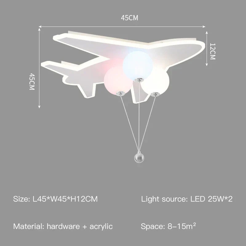 ™ Kids Cloud/Aircraft Chandelier with Remote Control - Interior Lighting Solution