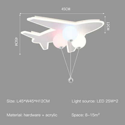 ™ Kids Cloud/Aircraft Chandelier with Remote Control - Interior Lighting Solution