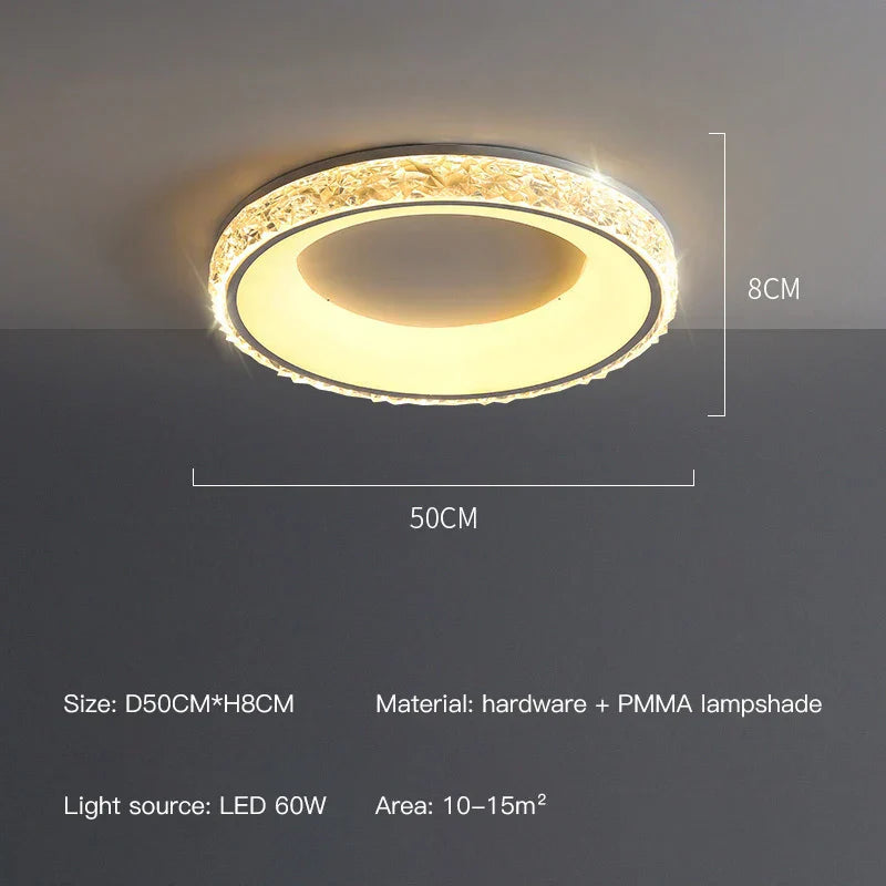 DecorBites™ LED Round Ceiling Light with Remote Control for Bedroom Living Room