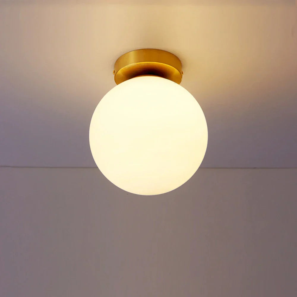 DecorBites™ Glass Ball Ceiling Light Fixture for Modern Bedroom Decor