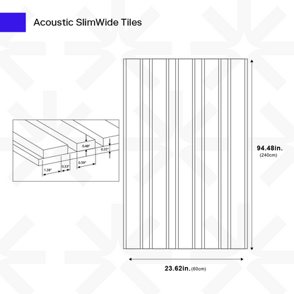 Acoustic Slimwide Square Panel