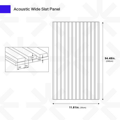 Acoustic Wide Slat Panel