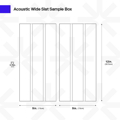Acoustic Wide Slat Sample