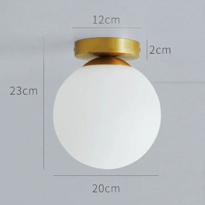 DecorBites™ Glass Ball Ceiling Light Fixture for Modern Bedroom Decor