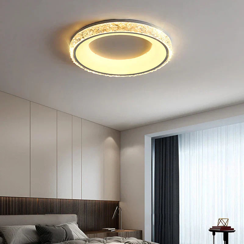 DecorBites™ LED Round Ceiling Light with Remote Control for Bedroom Living Room