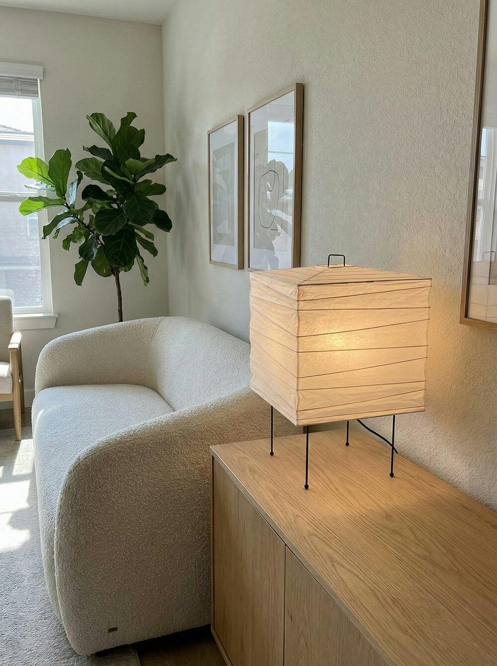 Washi Paper 3X Akari Table Lamp