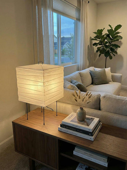 Washi Paper 3X Akari Table Lamp