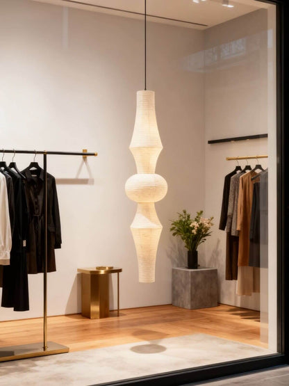 Washi Paper E Pendant Light