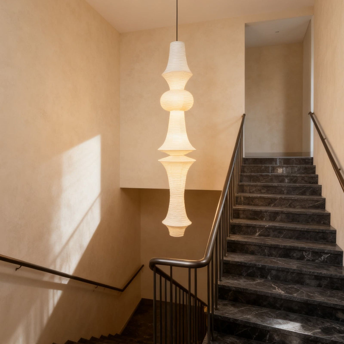 Washi Paper E Pendant Light