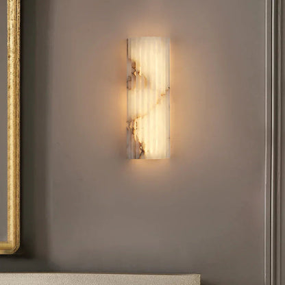 Alabaster Alvia Striped Wall Light