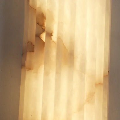 Alabaster Alvia Striped Wall Light