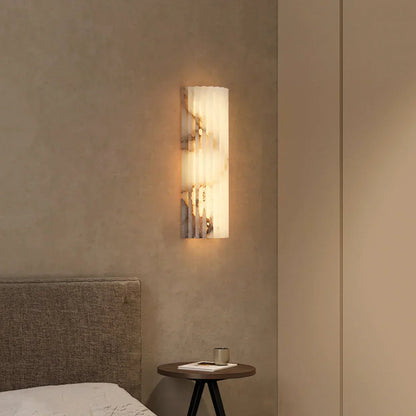 Alabaster Alvia Striped Wall Light