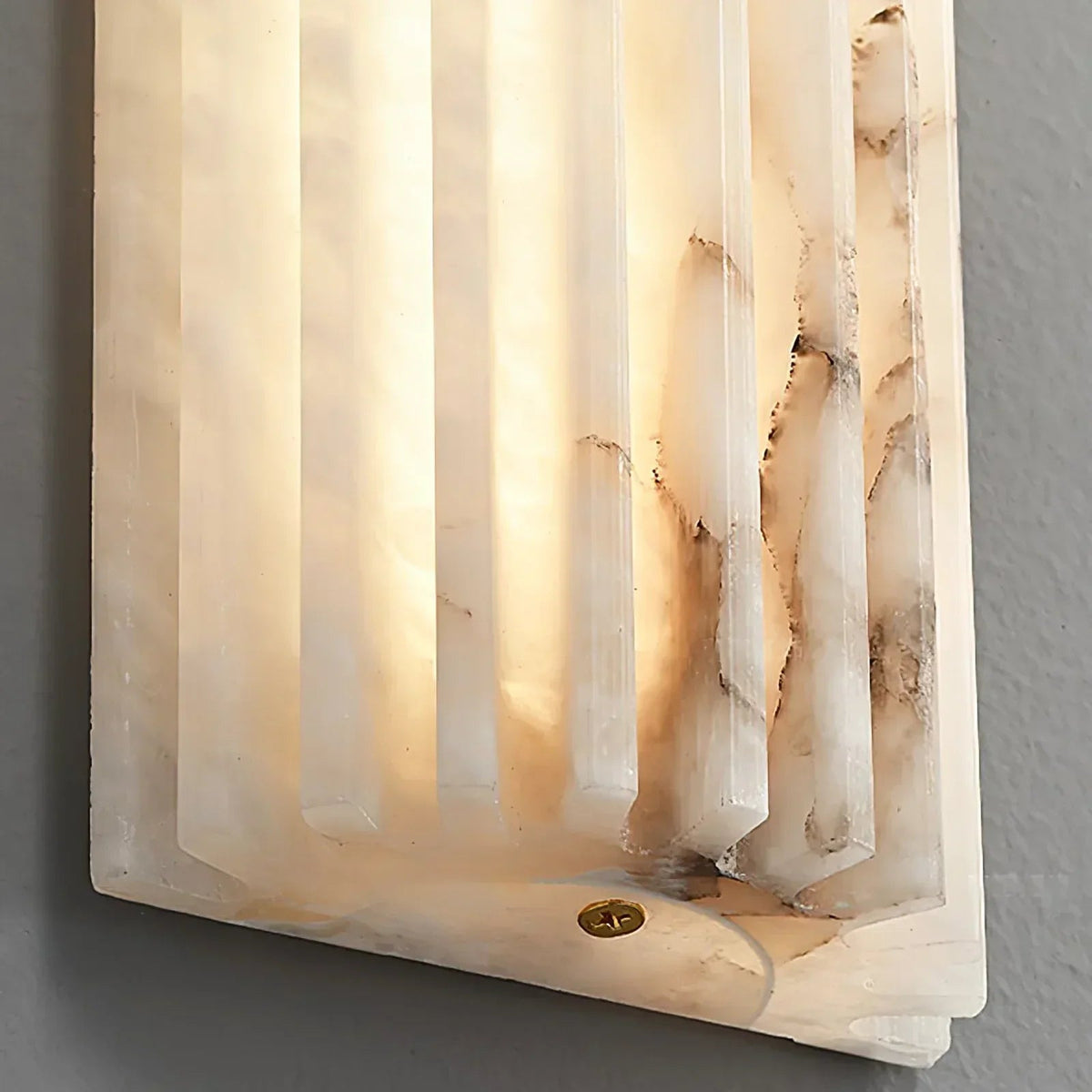 Alabaster Alvia Striped Wall Light