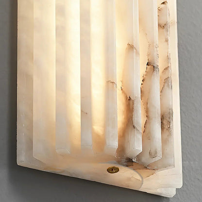 Alabaster Alvia Striped Wall Light