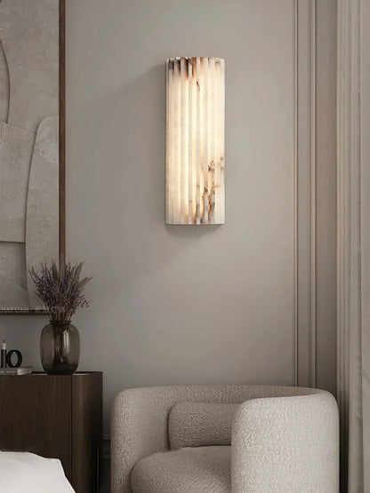 Alabaster Alvia Striped Wall Light