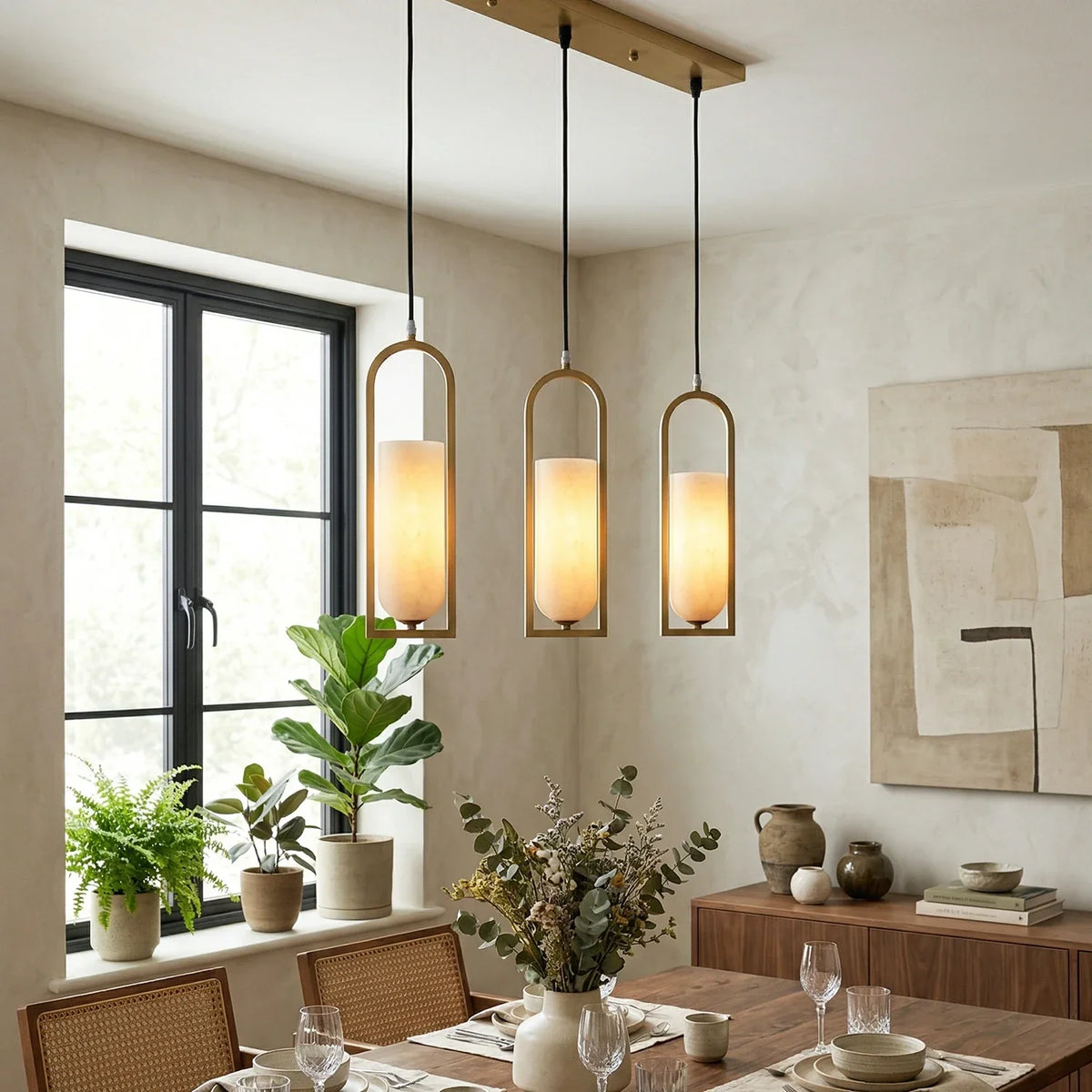 Alabaster Melange Pendant Light