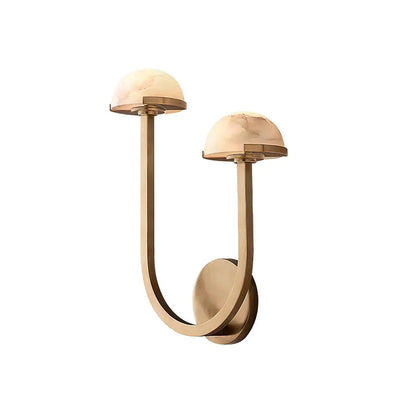 Mushroom Alabaster Wall Sconce