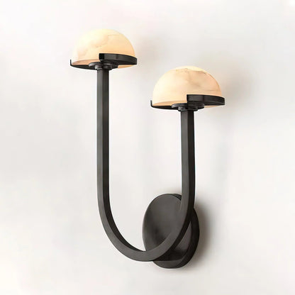 Mushroom Alabaster Wall Sconce