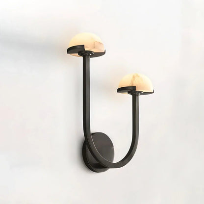 Mushroom Alabaster Wall Sconce