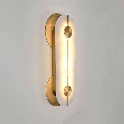 Alabaster Obvara Oval Wall Light