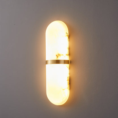 Alabaster Pill Wall Sconce