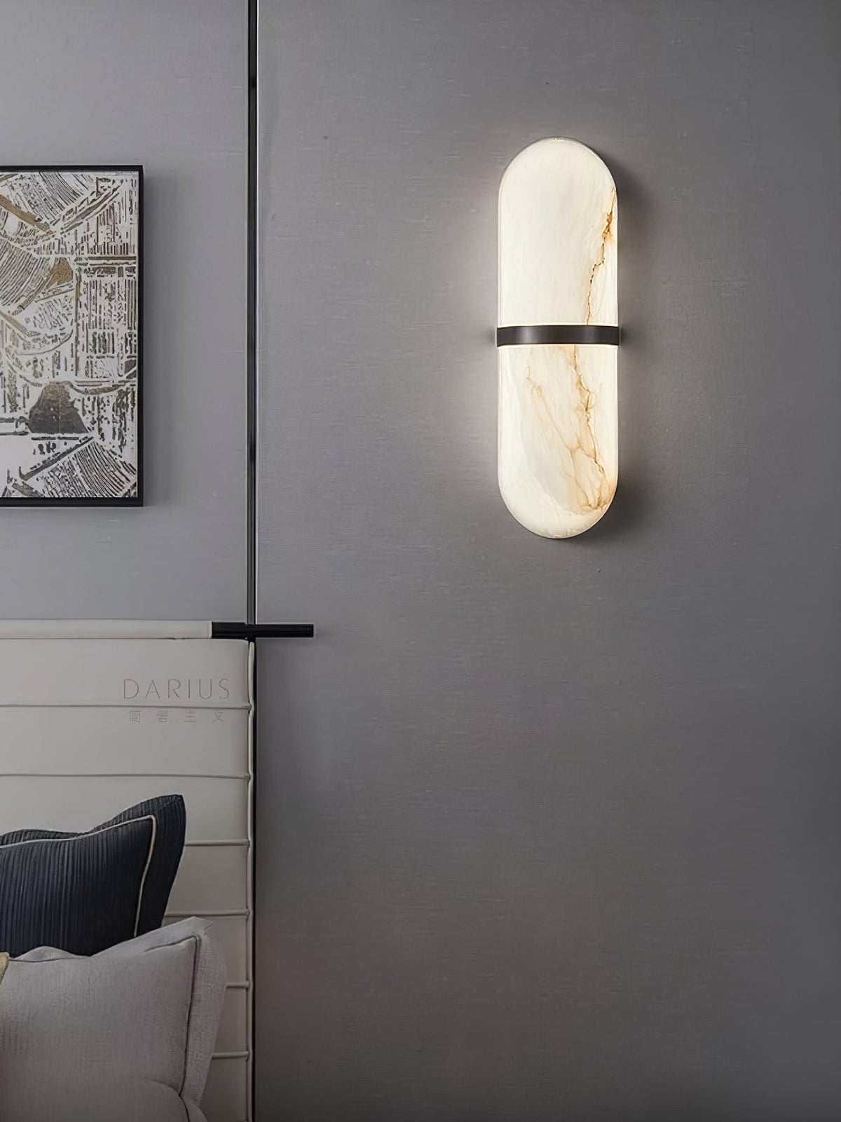 Alabaster Pill Wall Sconce