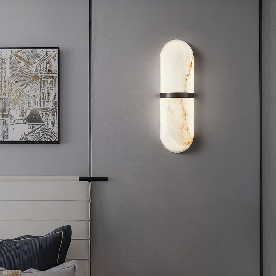Alabaster Pill Wall Sconce