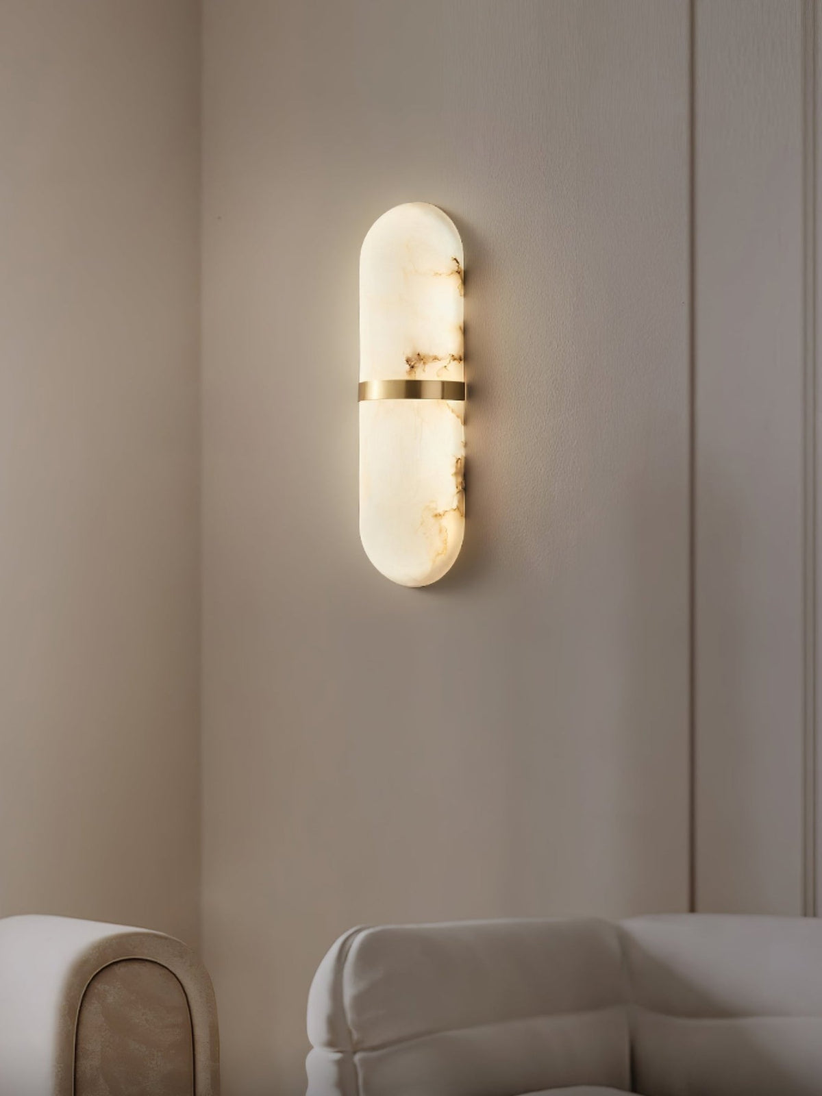 Alabaster Pill Wall Sconce
